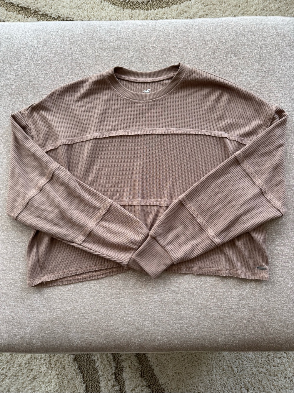 Hollister Waffle-Knit Crew